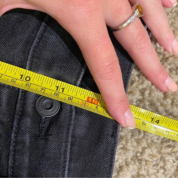 Proenza Schouler Women’s Black Denim Slim Skinny Jeans Cropped Size 30 Stretch - Picture 6 of 7